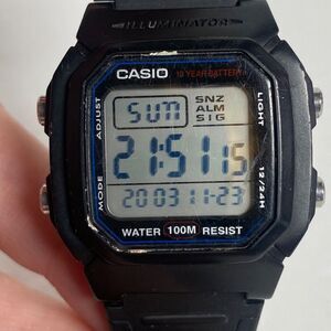 Casio Illuminator W-800H Digital Watch Black 3240 100M Water Resist Working